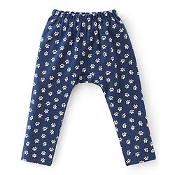 Babyhug Interlock Cotton Knit Full Length Diaper Pants Lion Print Pack of 3 - Multicolor