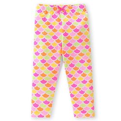 Babyhug Cotton Lycra Full Length Leggings Polka Dot & Text Print  Pack of 3 - Multicolour