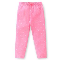 Babyhug Cotton Lycra Full Length Leggings Polka Dot & Text Print  Pack of 3 - Multicolour