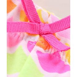 Babyhug Cotton Lycra Full Length Leggings Polka Dot & Text Print  Pack of 3 - Multicolour