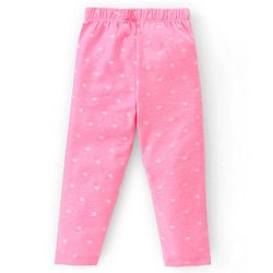 Babyhug Cotton Lycra Full Length Leggings Polka Dot & Text Print  Pack of 3 - Multicolour