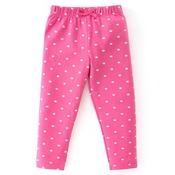 Babyhug Cotton Lycra Knit Stretchable Leggings Floral Print Pack of 3 - Multicolor