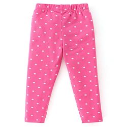 Babyhug Cotton Lycra Knit Stretchable Leggings Floral Print Pack of 3 - Multicolor