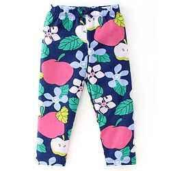 Babyhug Cotton Lycra Knit Stretchable Leggings Floral Print Pack of 3 - Multicolor