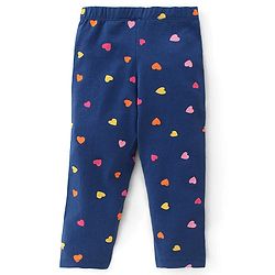 Babyhug Cotton Lycra Knit Full Length Leggings With Strech Floral Print Pack of 3 - Multicolor
