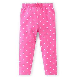 Babyhug Cotton Lycra Knit Full Length Leggings With Strech Floral Print Pack of 3 - Multicolor