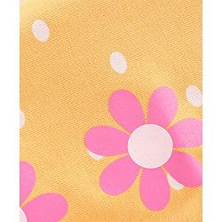 Babyhug Cotton Lycra Full Length Leggings Floral Printed Pack of 3 - Pink & Yellow