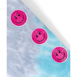 Babyhug Cotton Lycra Full Length Leggings With Smiley Print - Multicolour