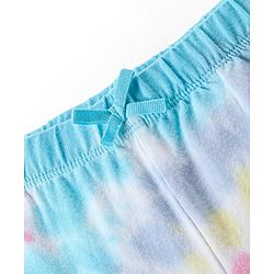Babyhug Cotton Lycra Full Length Leggings With Smiley Print - Multicolour