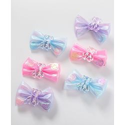 Babyhug Bow & Butterfly Clips Pack of 6 - Multicolor