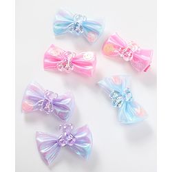 Babyhug Bow & Butterfly Clips Pack of 6 - Multicolor