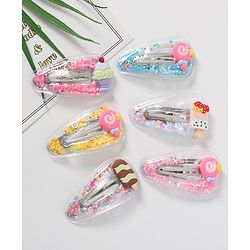 Babyhug Snap Clips Icecream Applique Pack of 6 - Multicolour