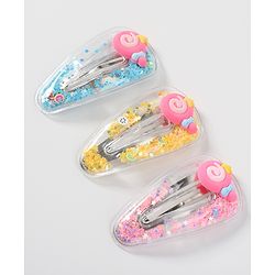 Babyhug Snap Clips Icecream Applique Pack of 6 - Multicolour