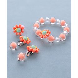 Babyhug Jewellery Set With Floral Design - Multicolor