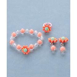 Babyhug Jewellery Set With Floral Design - Multicolor