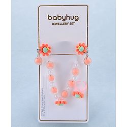 Babyhug Jewellery Set With Floral Design - Multicolor