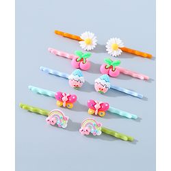 Babyhug Hair Pins And Clips Pack of 10 - Multicolour