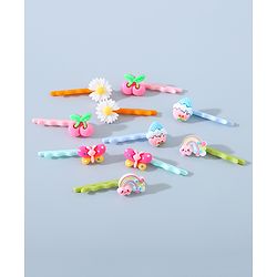 Babyhug Hair Pins And Clips Pack of 10 - Multicolour