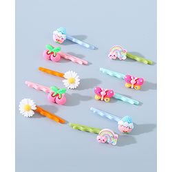 Babyhug Hair Pins And Clips Pack of 10 - Multicolour
