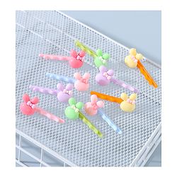 Babyhug Hair Pins And Clips Bunny Applique Pack of 10 - Multicolour