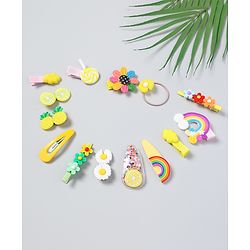 Babyhug Hair Pins And Clips Combo Pack of 14  -  Pink