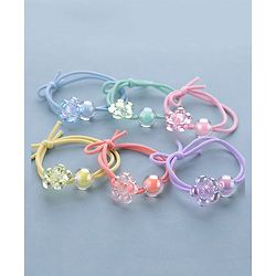 Babyhug Rubber Bands & Scrunchies Sets Pack of 6 - Multicolour