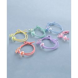 Babyhug Rubber Bands & Scrunchies Sets Pack of 6 - Multicolour