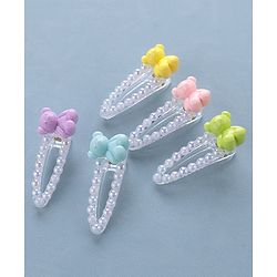 Babyhug Snap Clips Teddy Design Pack of 5 - Multicolour