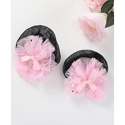 Babyhug Bow Shaped Scrunchies Pack of 2  - Pink