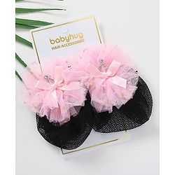 Babyhug Bow Shaped Scrunchies Pack of 2  - Pink