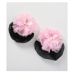Babyhug Bow Shaped Scrunchies Pack of 2  - Pink