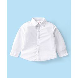 Babyhug Knit Full Sleeves Solid Color Party Suit with Stretch Waistcoat & Cap - White & Pink