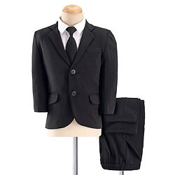 Babyhug Full Sleeves Stretch Party Suit Solid Colour - White & Black