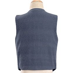 Babyhug  Full Sleeves Stretch Party Suit  with Bow - White & Royal Blue