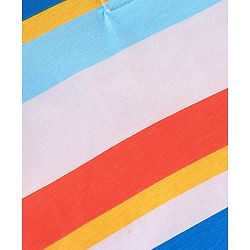 Babyhug 100% Cotton Knit Half Sleeves Striped Polo T-Shirt-Multicolor