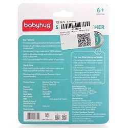 Babyhug Ring Silicone Teether- Blue & Pink