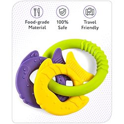 Babyhug Fish Shaped Silicone Teether- Multicolor