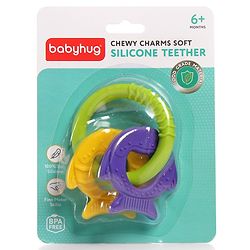 Babyhug Fish Shaped Silicone Teether- Multicolor