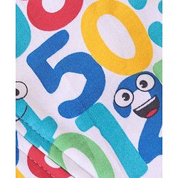 Babyhug Cotton Interlock Knit Full Sleeves Sleep Suit Neumeric Print - Multicolour