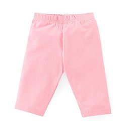 Babyhug Cotton Knit Single Jersey Three Fourth Leggings With Polka Dot & Floral Print Pack of 3 - Navy Blue Red & Pink