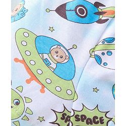 Babyhug 100% Cotton Single Jersey Knit Trunk Stripes & Bear Print Pack of 3 - Multicolor