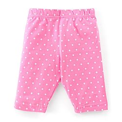 Babyhug Cotton Single Jersey Knit Three Fourth Length Legging Floral Print Pack Of 3 - Multucolor