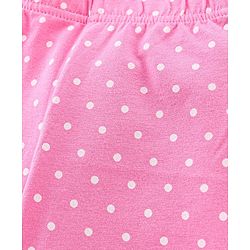 Babyhug Cotton Single Jersey Knit Three Fourth Length Legging Floral Print Pack Of 3 - Multucolor
