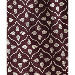 Babyhug Woven Singlet Sleeves Foil Floral Printed Ethnic Dress - Maroon