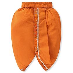 Babyhug Woven Full Sleeves Jamna Set with Forehead Cap & Booties - Mustard Yellow