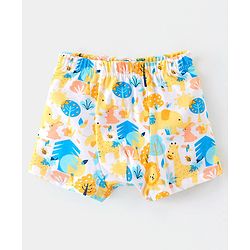 Babyhug 100% Cotton Briefs Bunny Print Pack of 3 - Multicolour