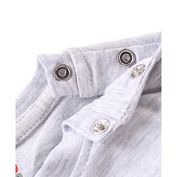 Babyhug 100% Cotton Knit Half Sleeves T-Shirt Animal Patch - Multicolor