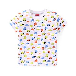 Babyhug Cotton Half Sleeves T-Shirts With Cars Graphics Pack of 3 - Multicolor