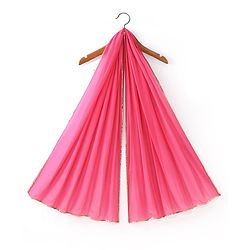 Babyhug 100% Cotton Woven Sleeveless Choli Lehenga  With Dupatta Floral Print - White & Pink
