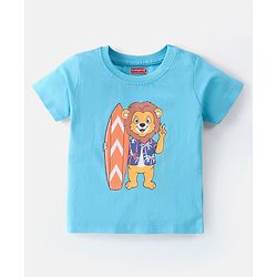 Babyhug Cotton Half Sleeves Striped T-Shirt With Lion Graphics Pack of 3 - Multicolor